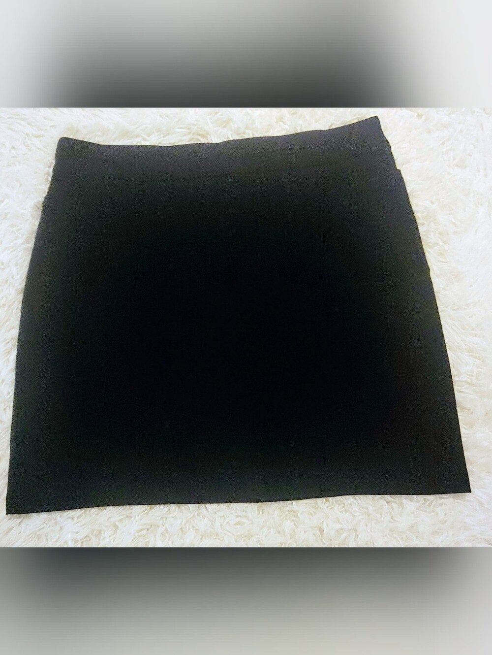 Chico's Black Stretch Mini Skirt